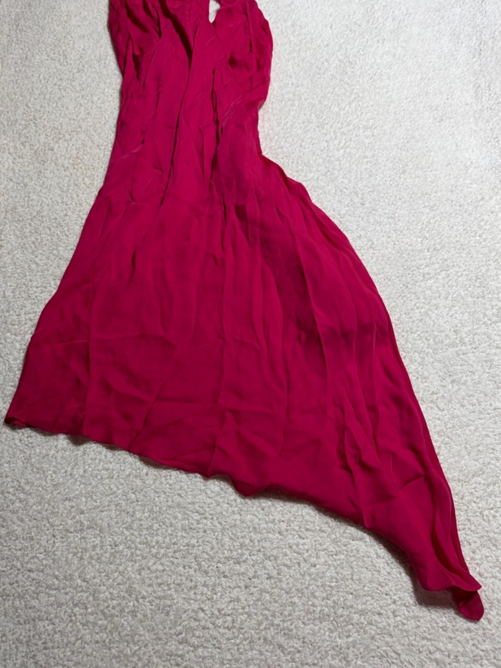 Haute Hippie Silk Asymmetrical Pink Dress XS NWT Rosebud